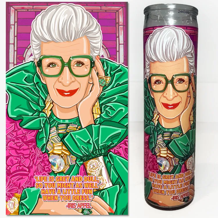 Iris Apfel Candle