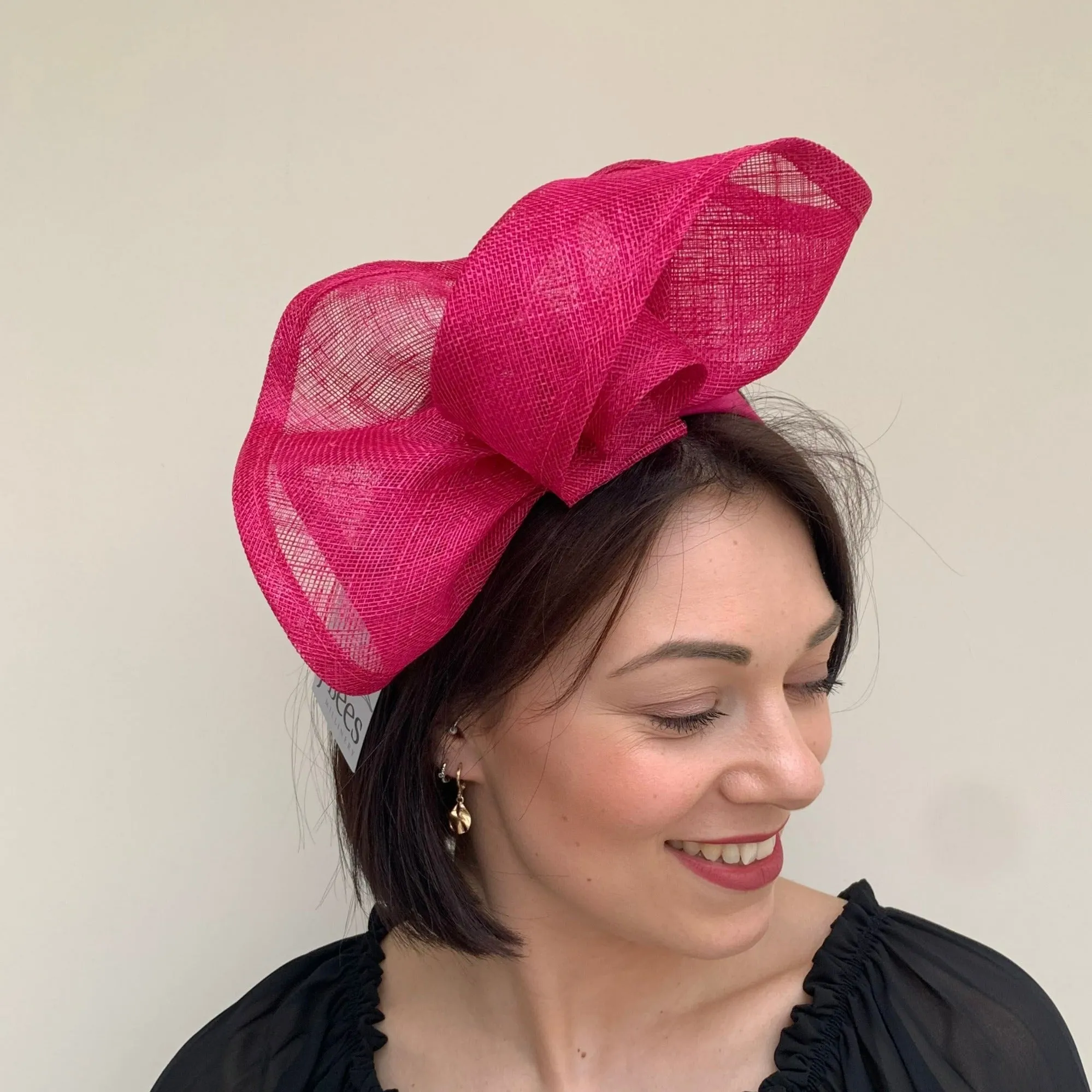 J Bees JB23/297 Fascinator in Hot Pink