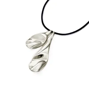 Margot Tie Necklace - Silver