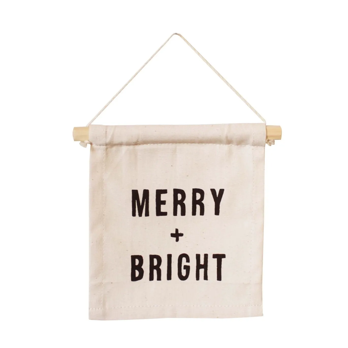 Merry   Bright Hang Sign by Imani Collective