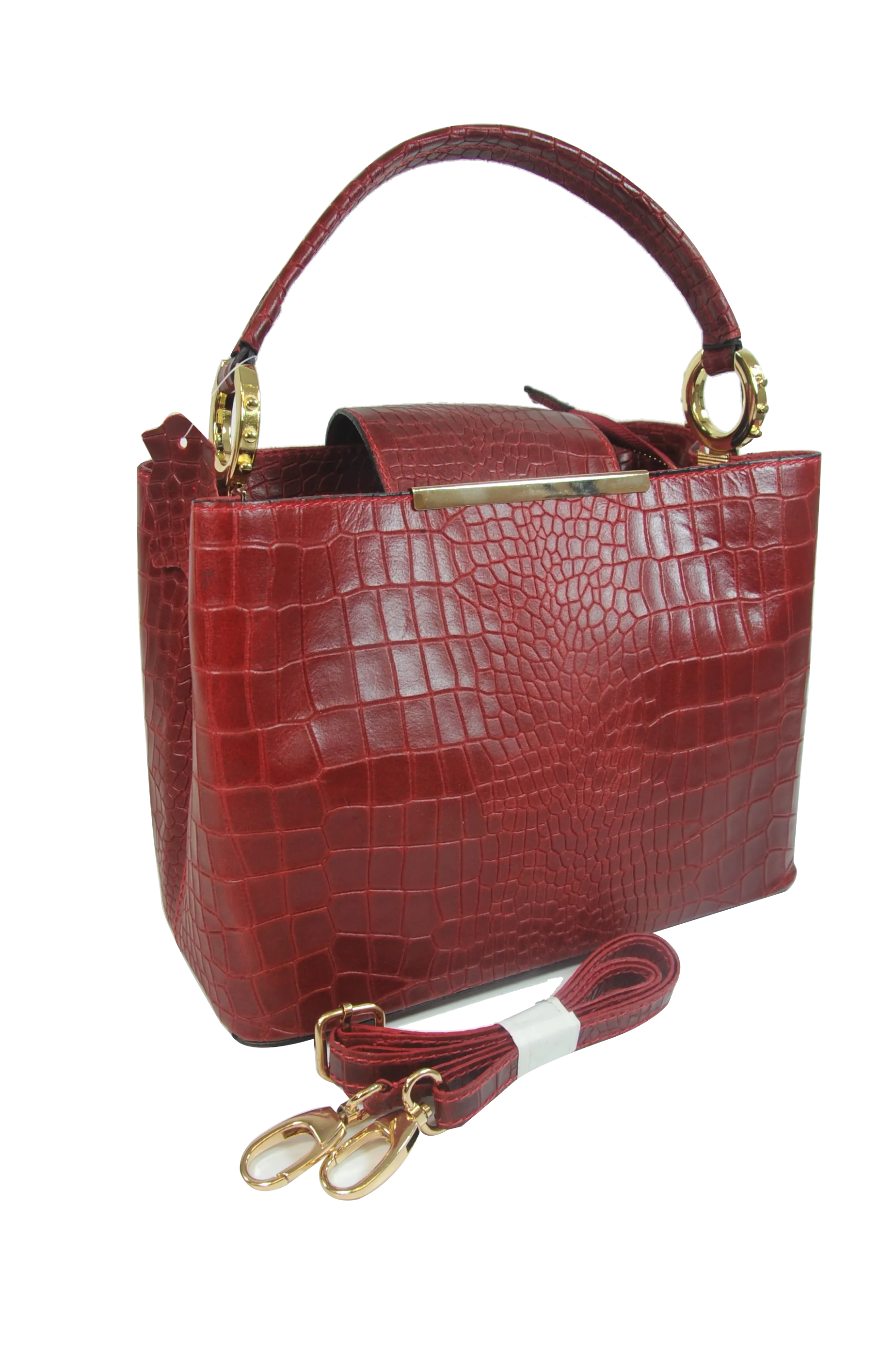 Misty Croci Papillon Leather Bag - Made in Italy