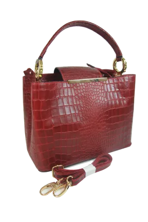 Misty Croci Papillon Leather Bag - Made in Italy