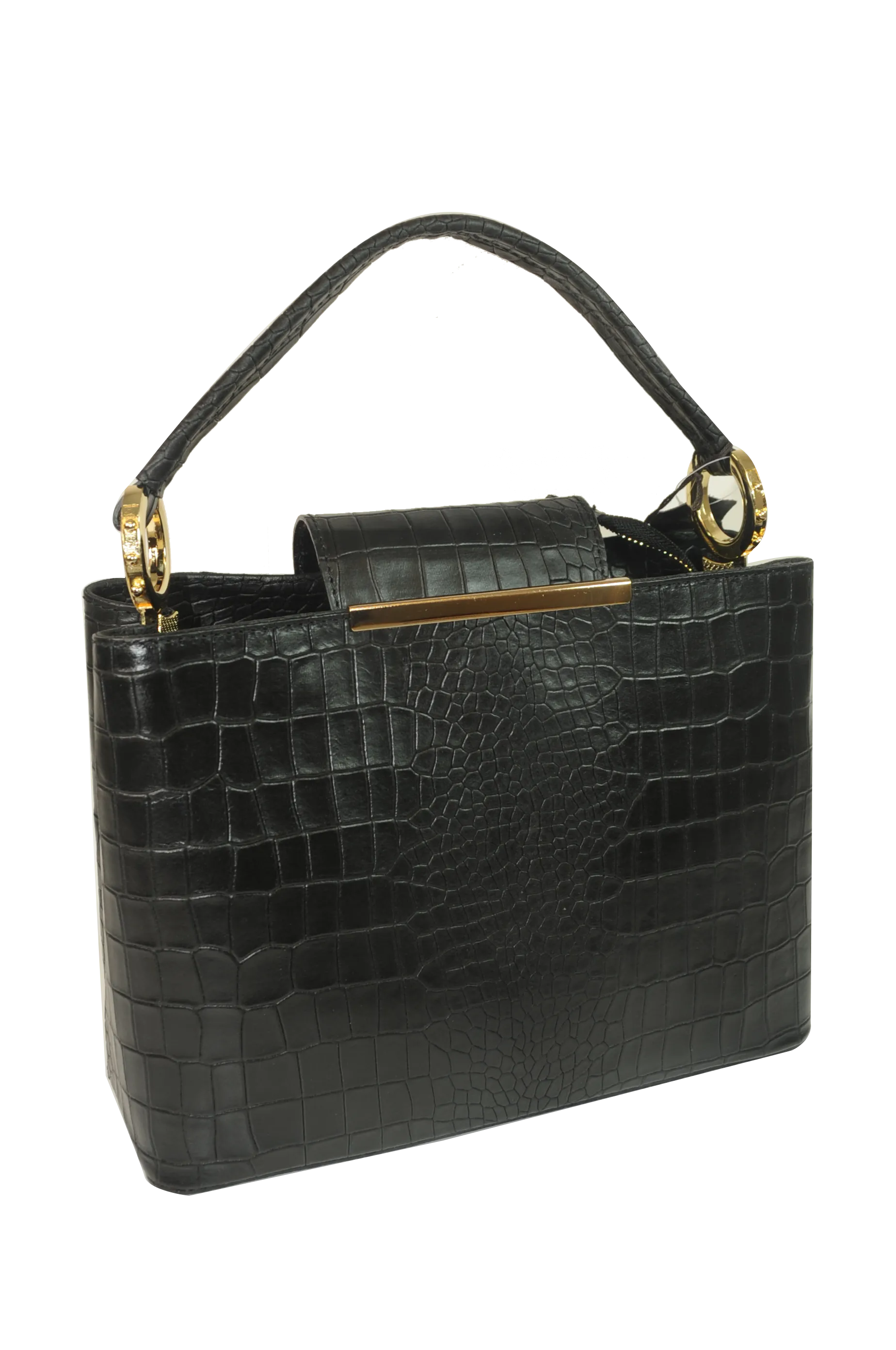 Misty Croci Papillon Leather Bag - Made in Italy