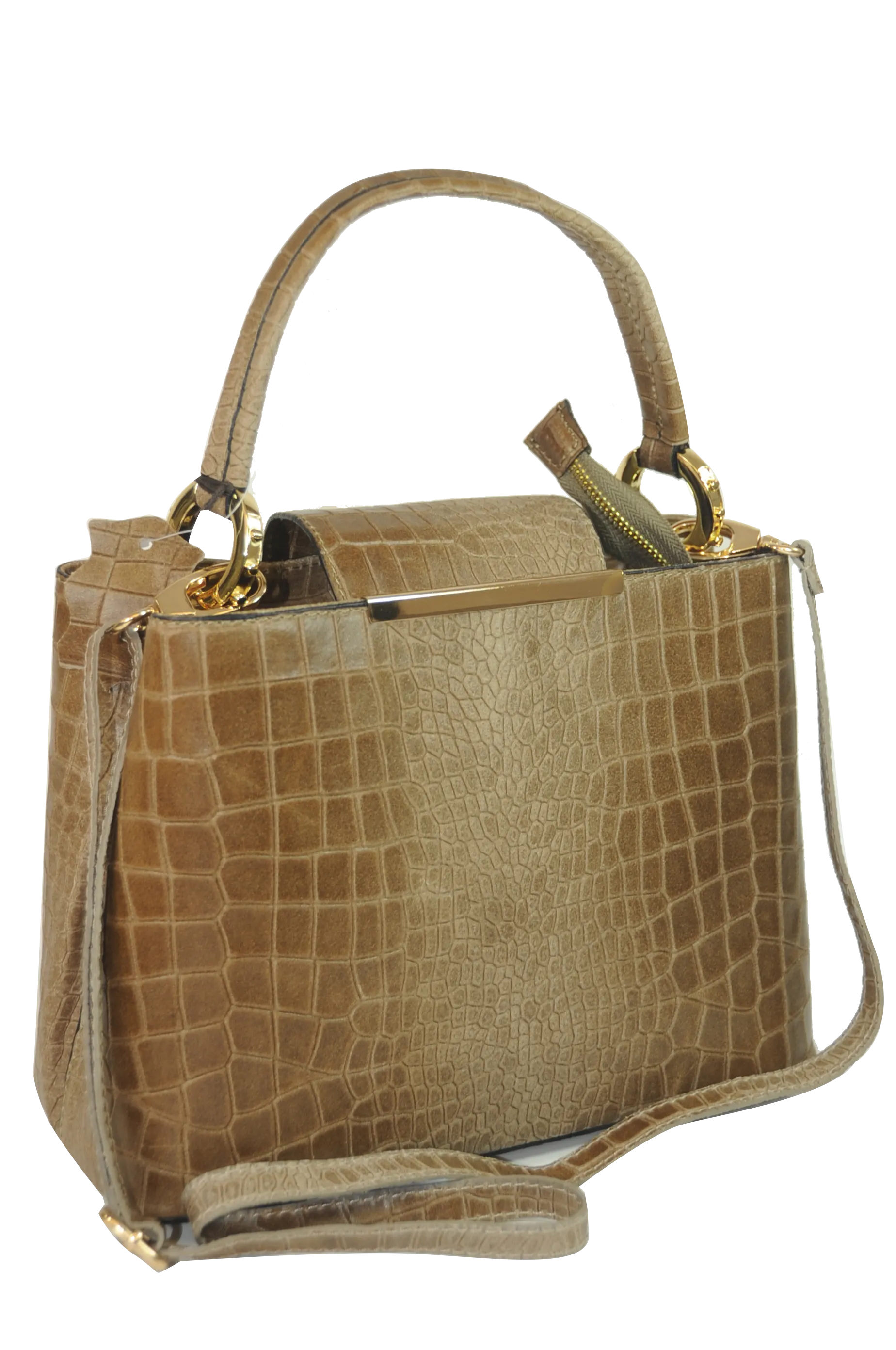 Misty Croci Papillon Leather Bag - Made in Italy