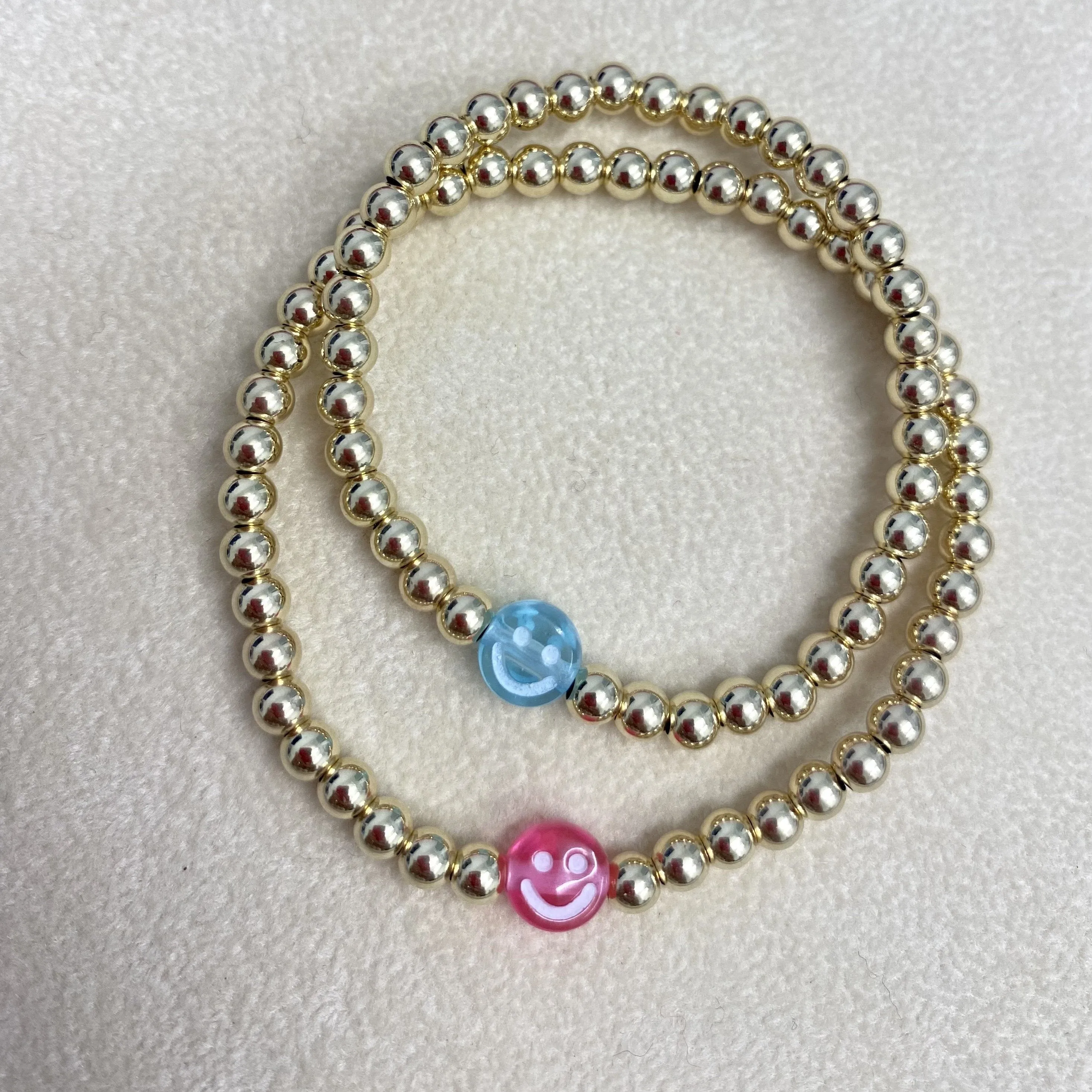 Mommy & Me Smiley Bracelet Set