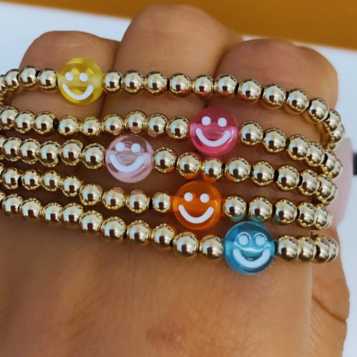 Mommy & Me Smiley Bracelet Set