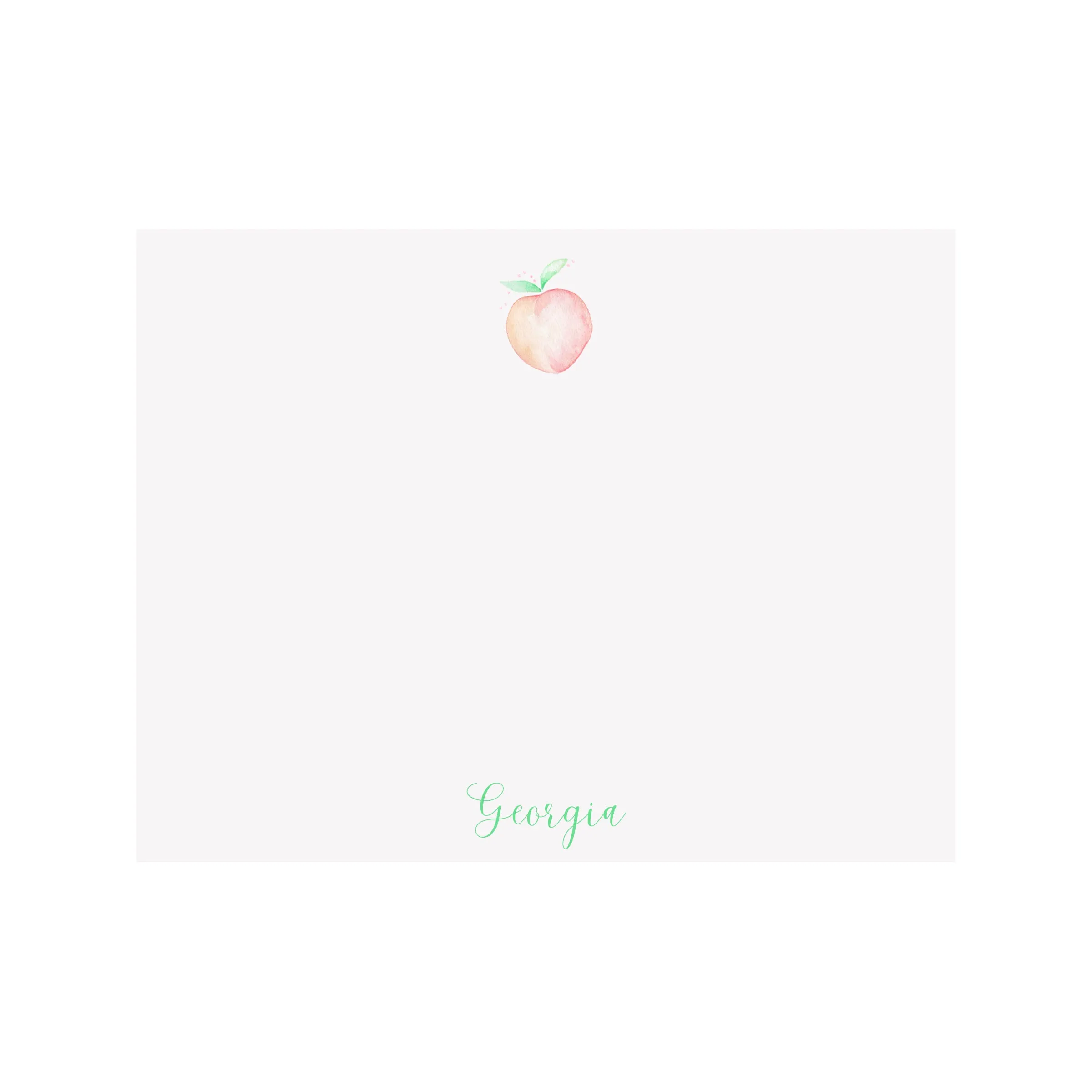 Peach Personalized Stationery