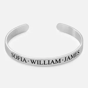 Personalized men’s Bracelet – Silver Christopher