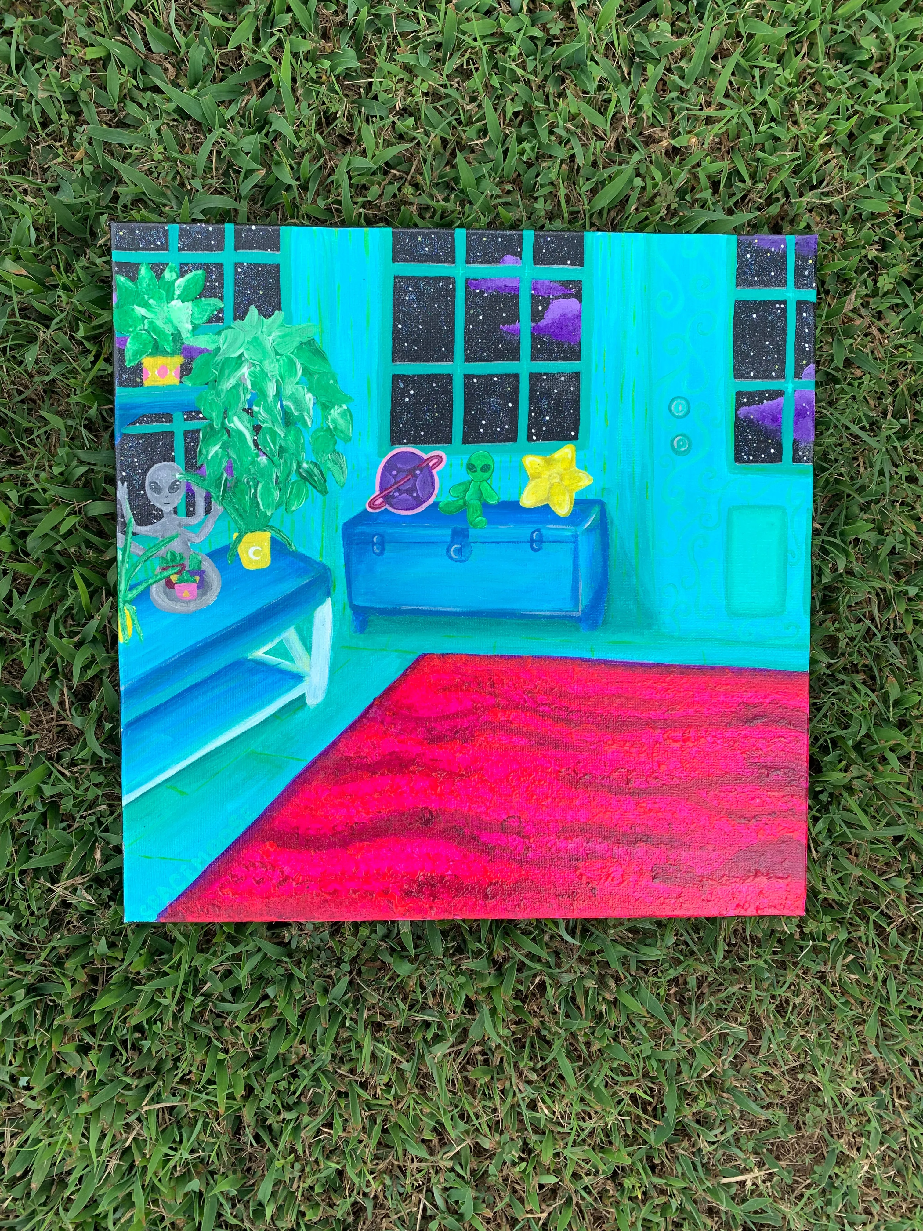 "Mom's Plant Room" Canvas