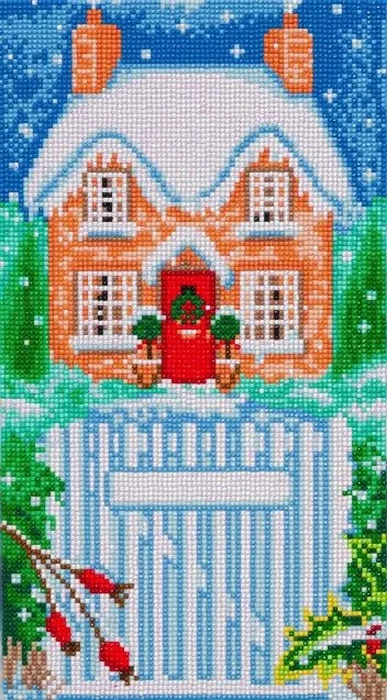 "Snowy House Part 2" Canvas 40x22cm