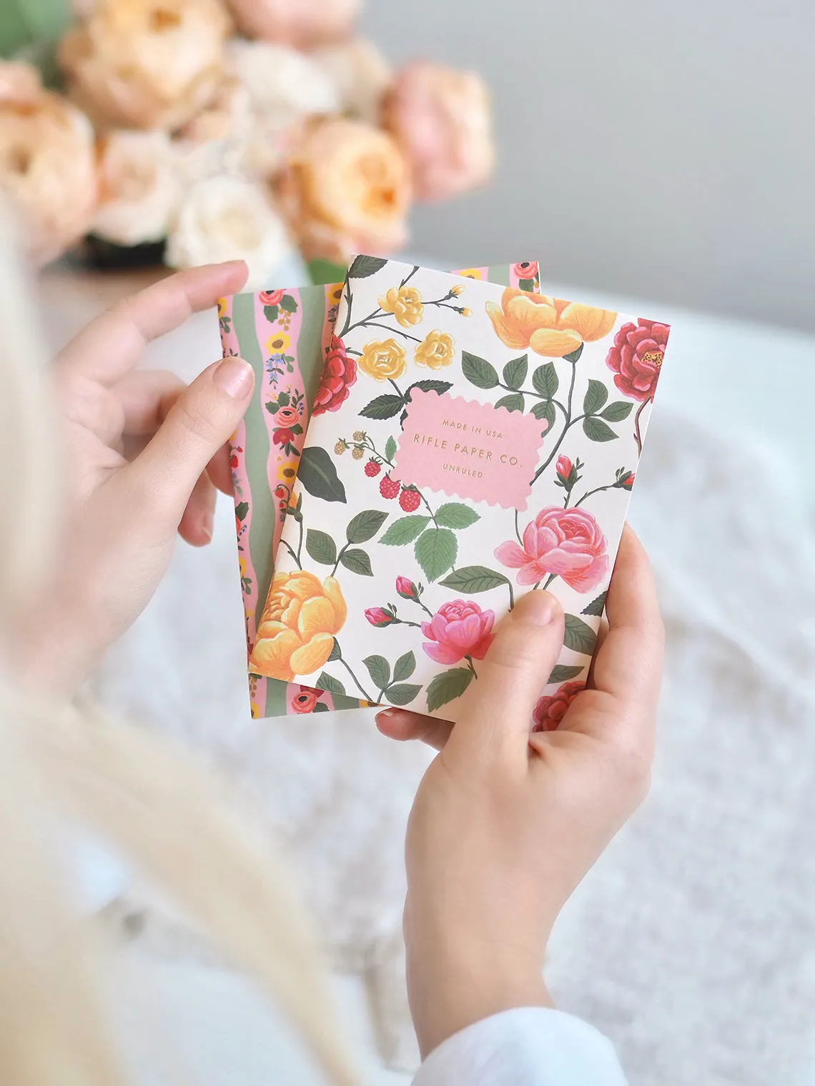 Roses Pocket Notebooks Set of 2