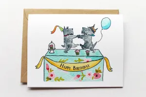 Scottish Terrier Birthday Card