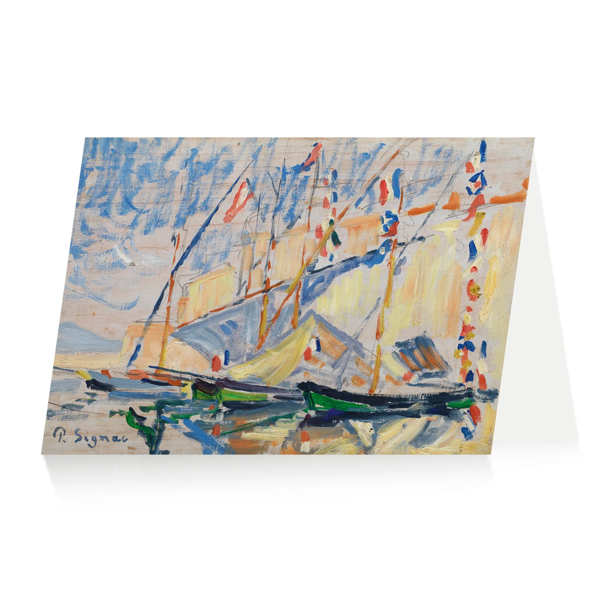 Signac Saint Tropez Greetings Card