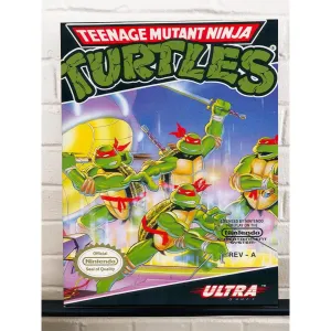 Teenage Mutant Ninja Turtles Nintendo NES Cover Gallery Wrapped Canvas Art