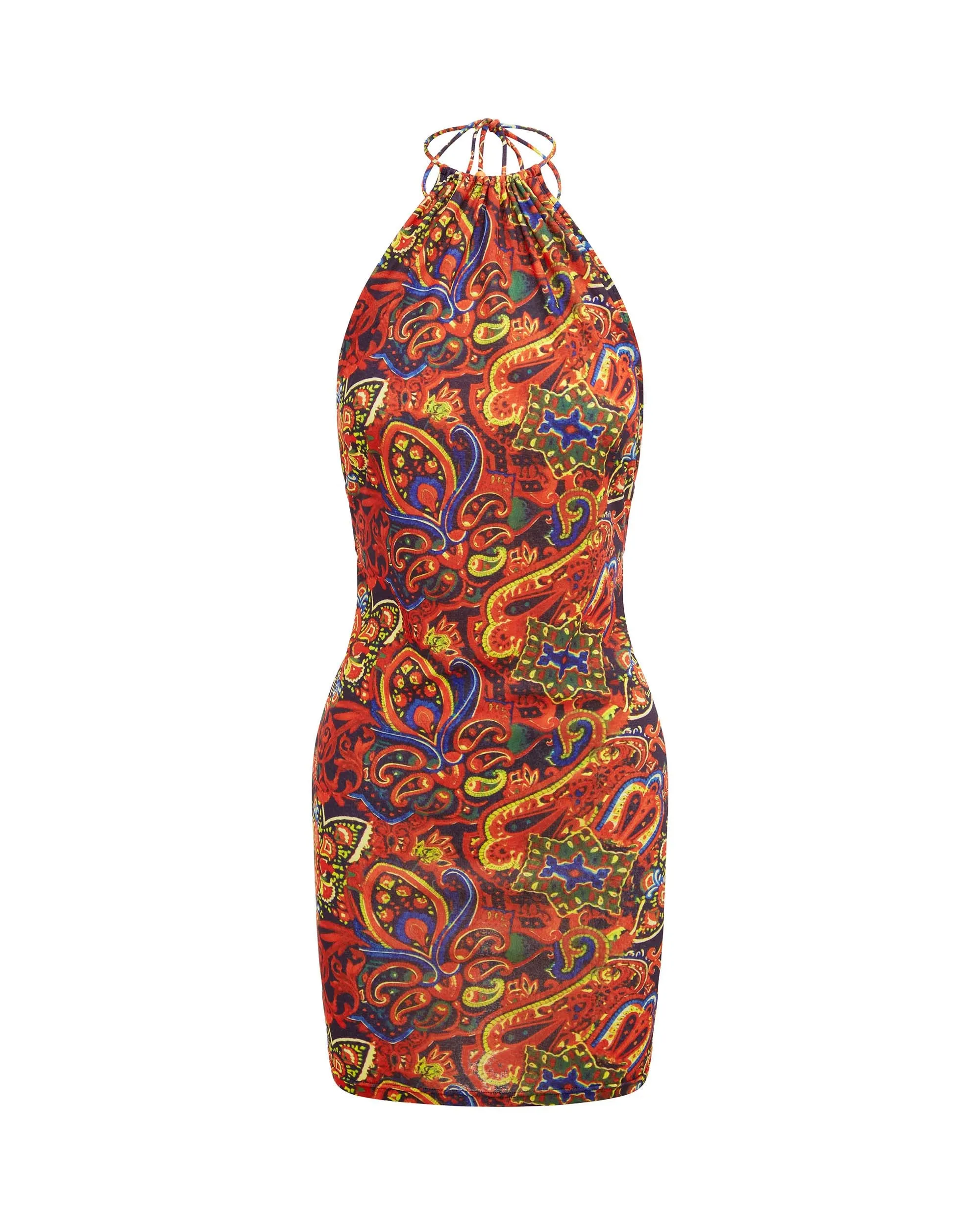 The Halter Mini Dress - Babushka