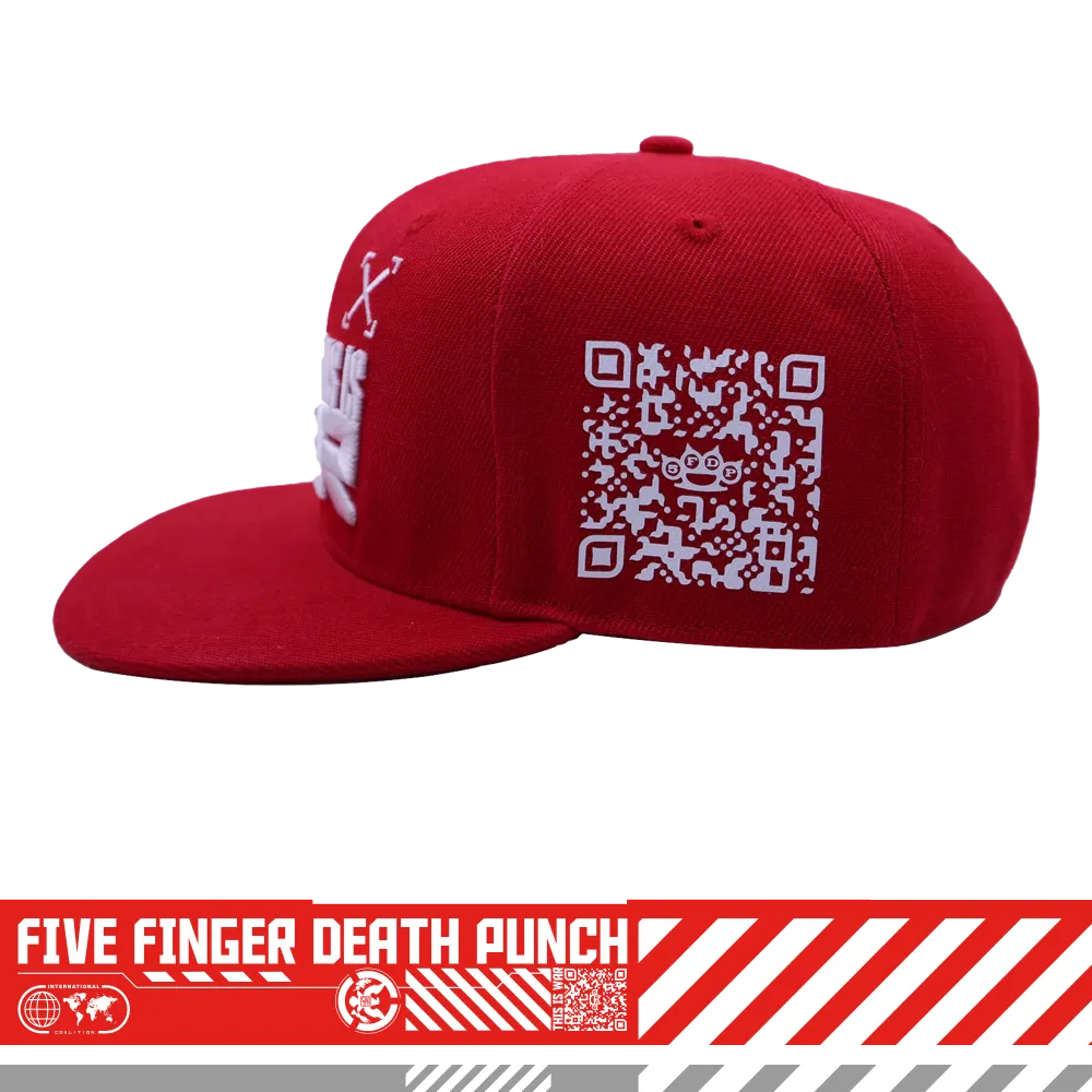 This Is War Snapback Hat Red