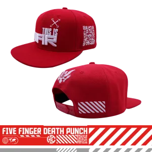 This Is War Snapback Hat Red