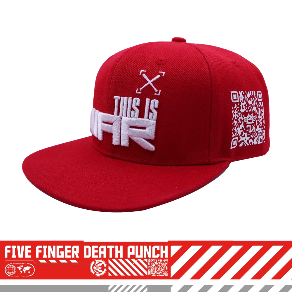 This Is War Snapback Hat Red