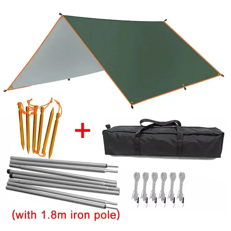 Top Lander Coastal Haven: Waterproof Tarp Tent and Outdoor Sun Shelter for Camping and Beach Adventures