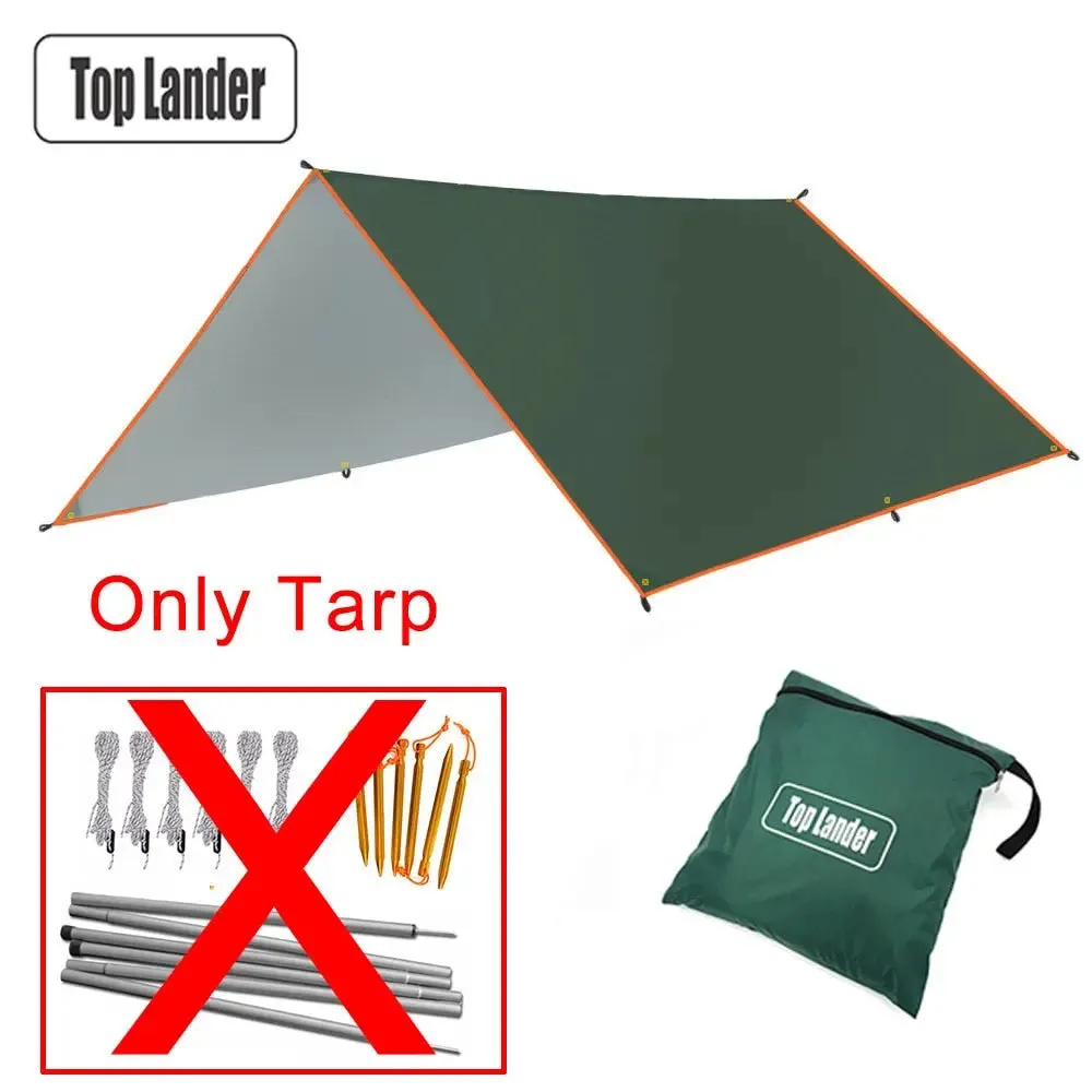 Top Lander Coastal Haven: Waterproof Tarp Tent and Outdoor Sun Shelter for Camping and Beach Adventures