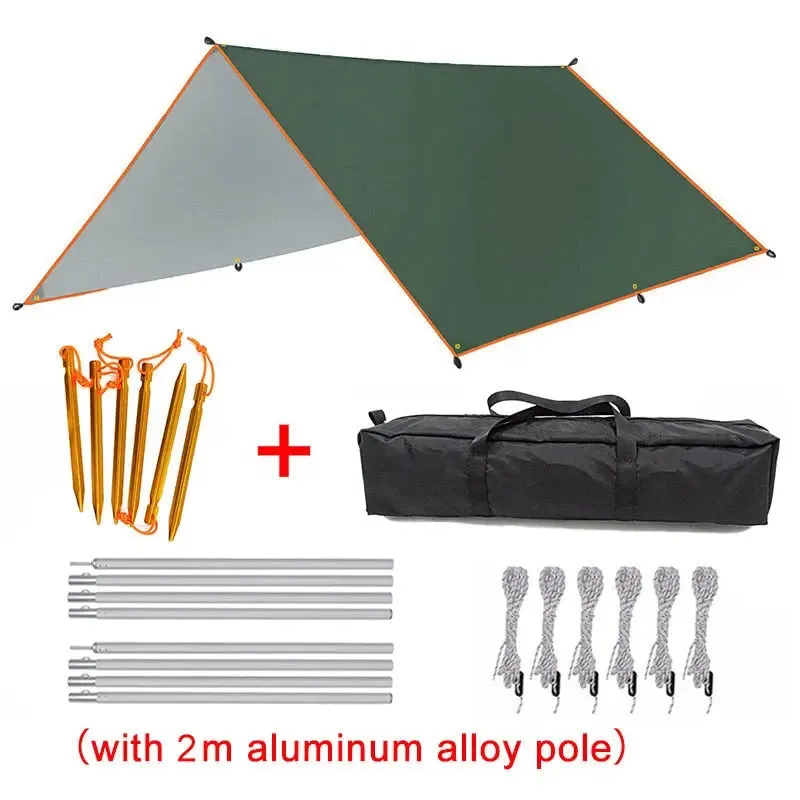 Top Lander Coastal Haven: Waterproof Tarp Tent and Outdoor Sun Shelter for Camping and Beach Adventures