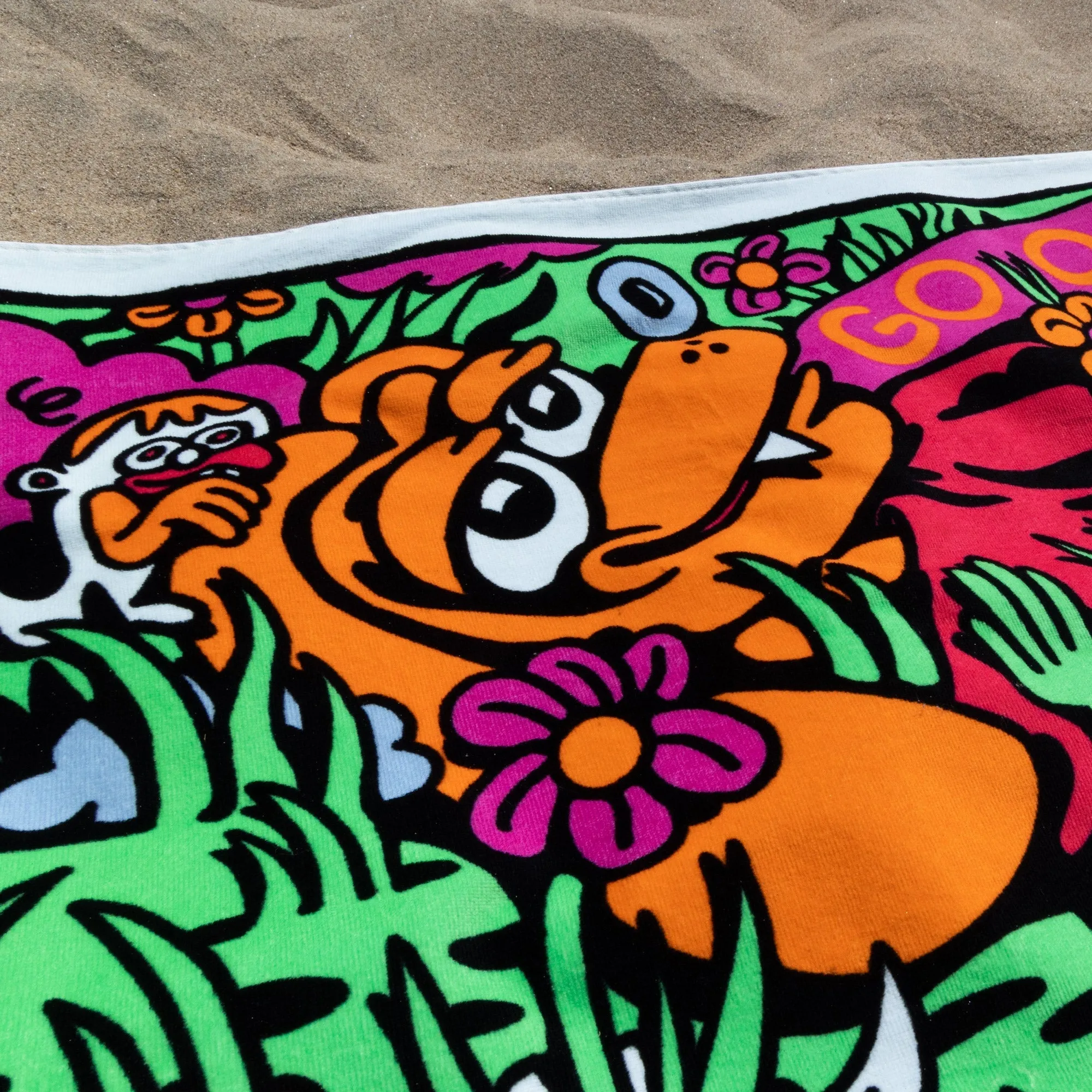 Touch Grass Beach Towel