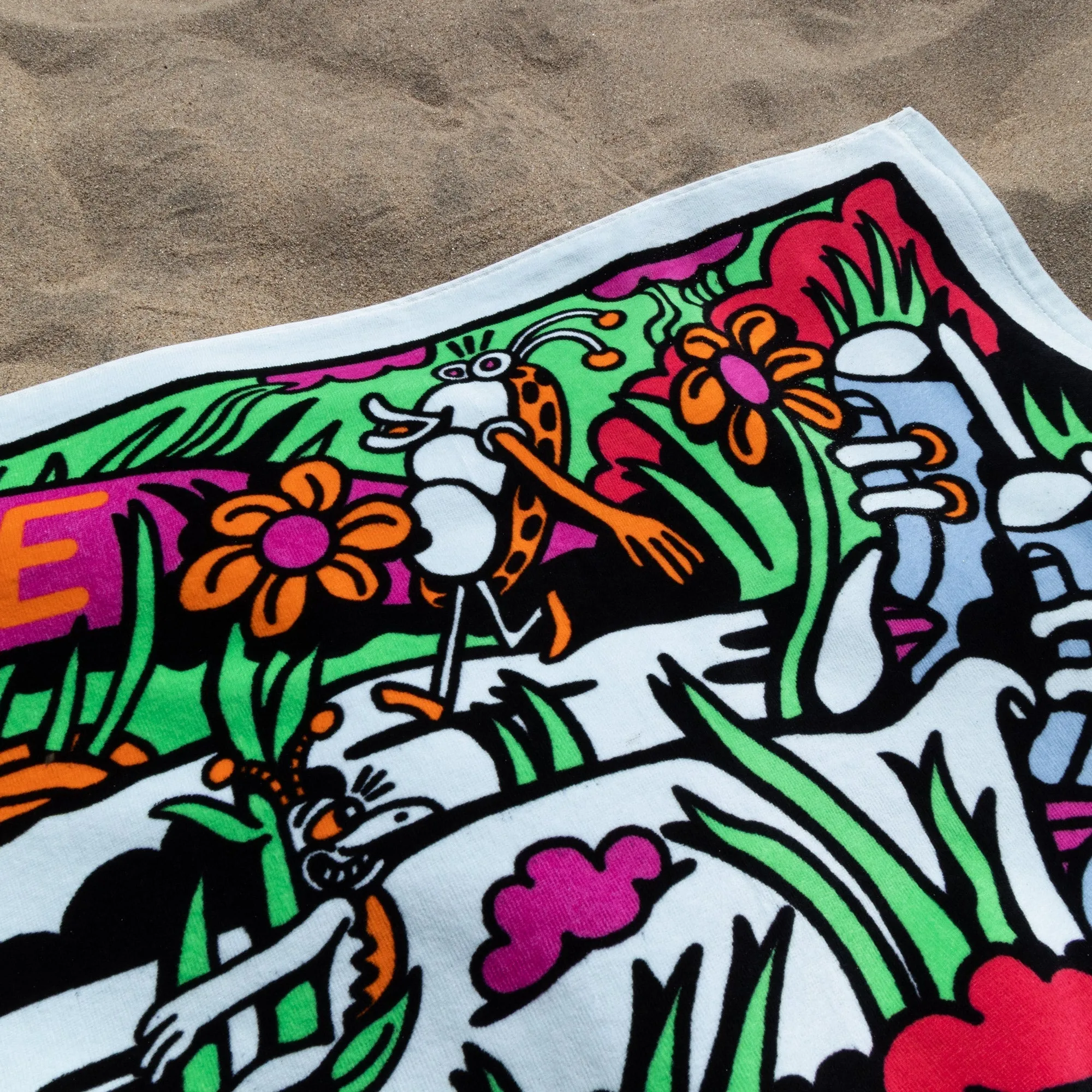 Touch Grass Beach Towel