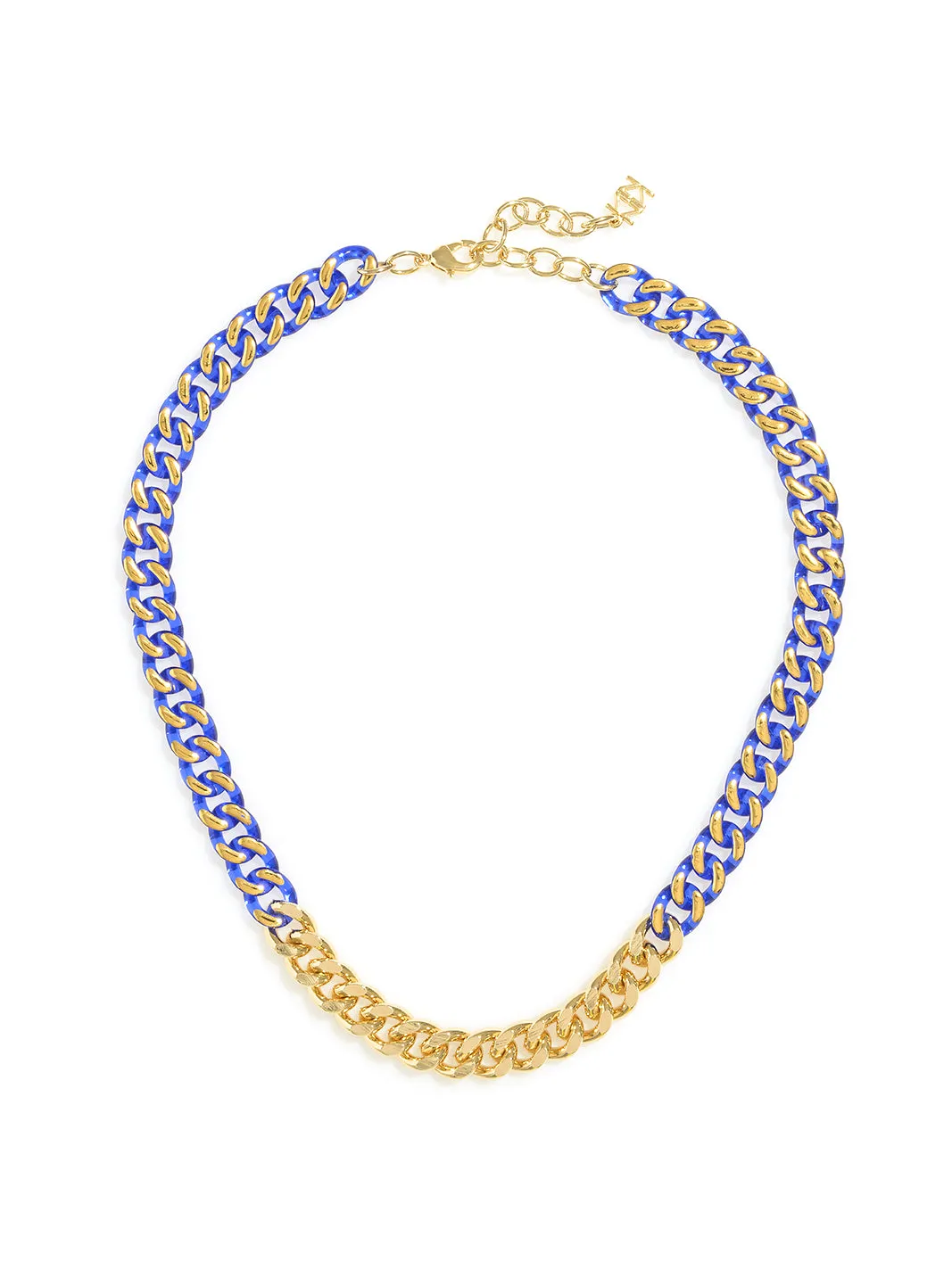 Touch Of Color Chain Collar Necklace