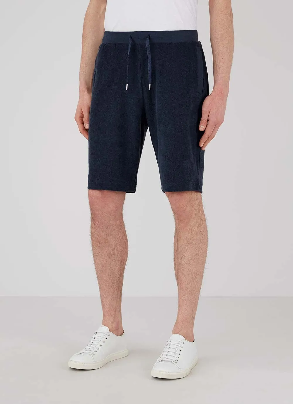 Towelling Shorts Navy