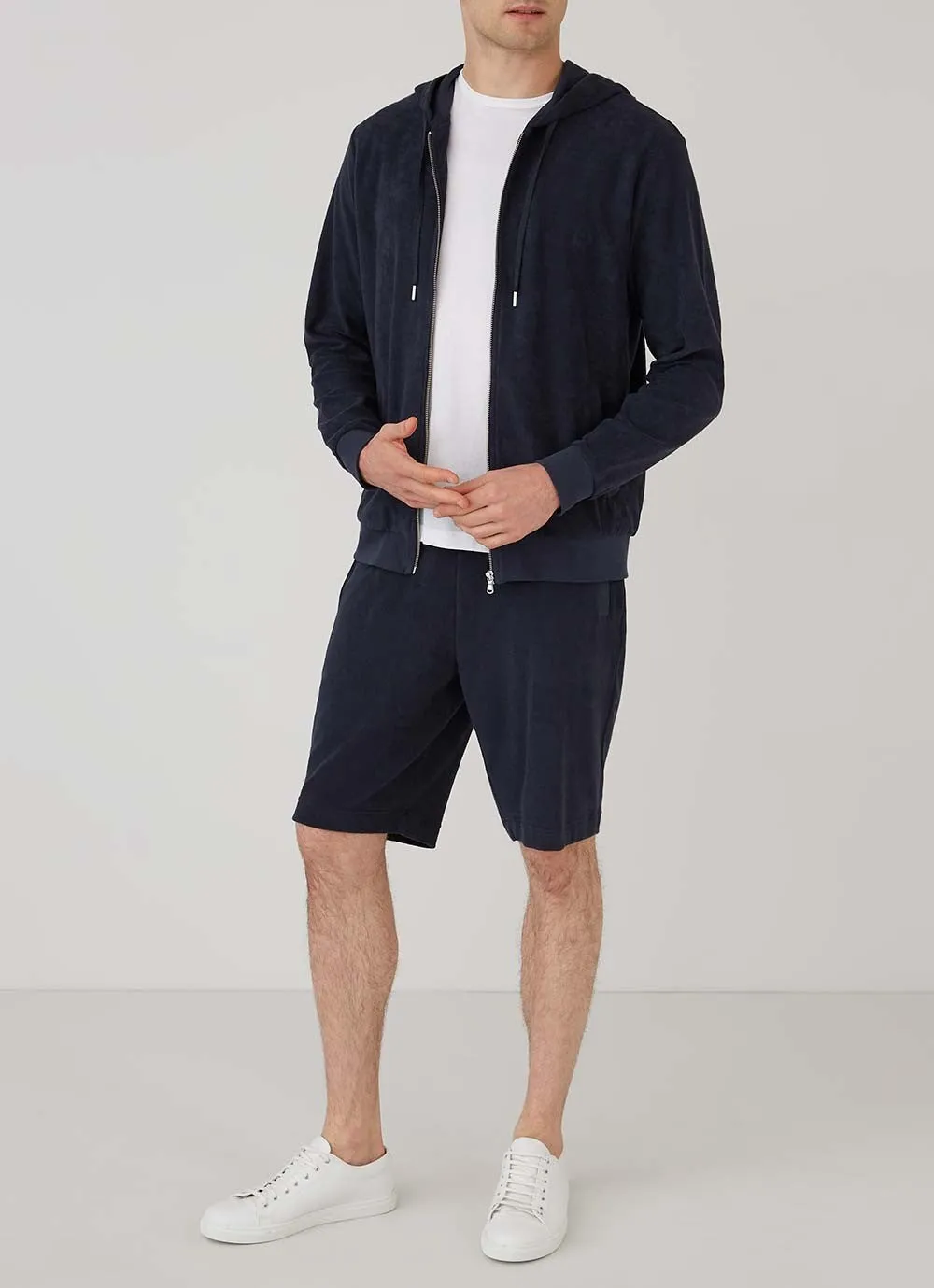 Towelling Shorts Navy