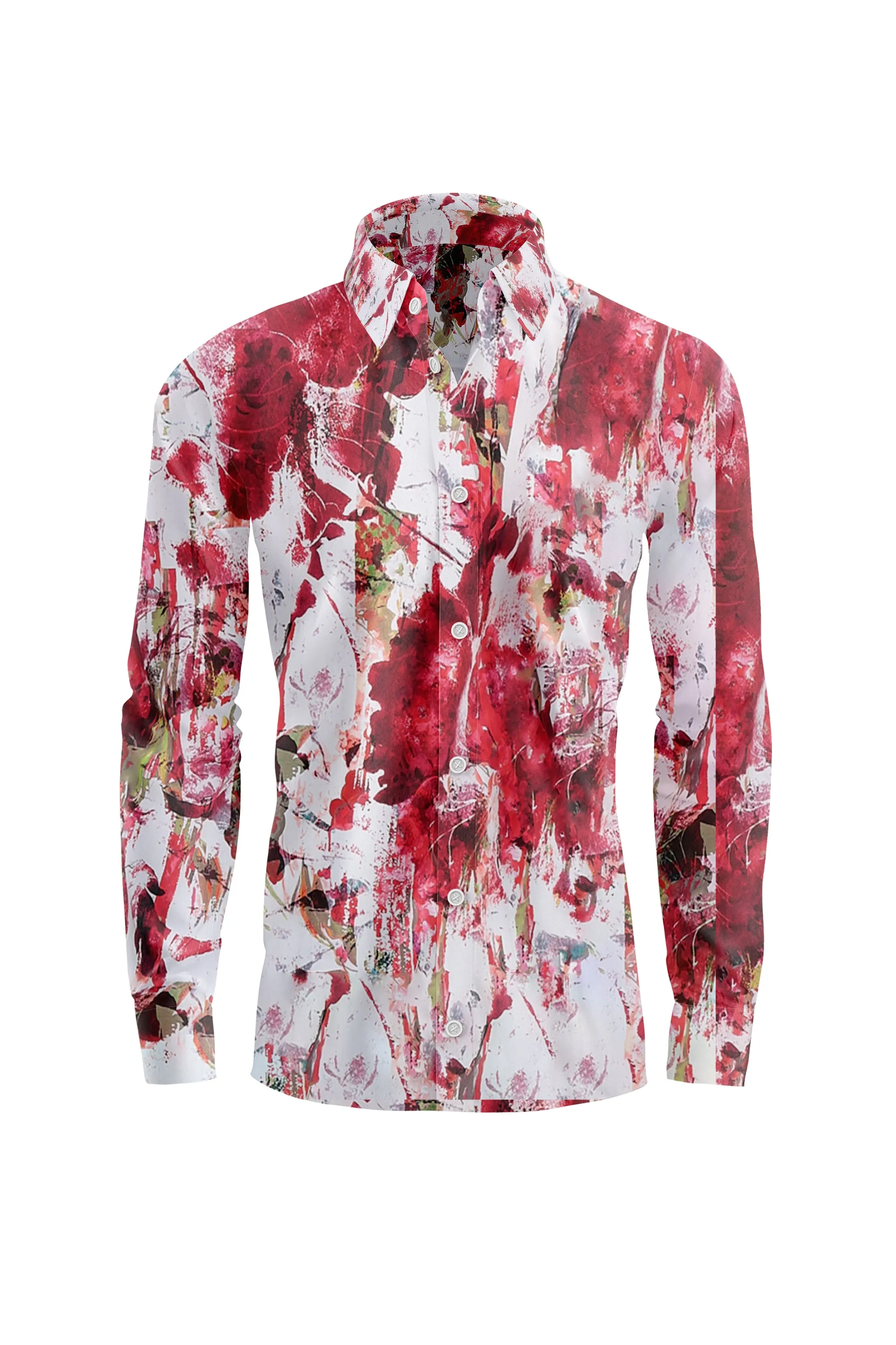 Vercini Abstract Expressionist Cotton Shirt