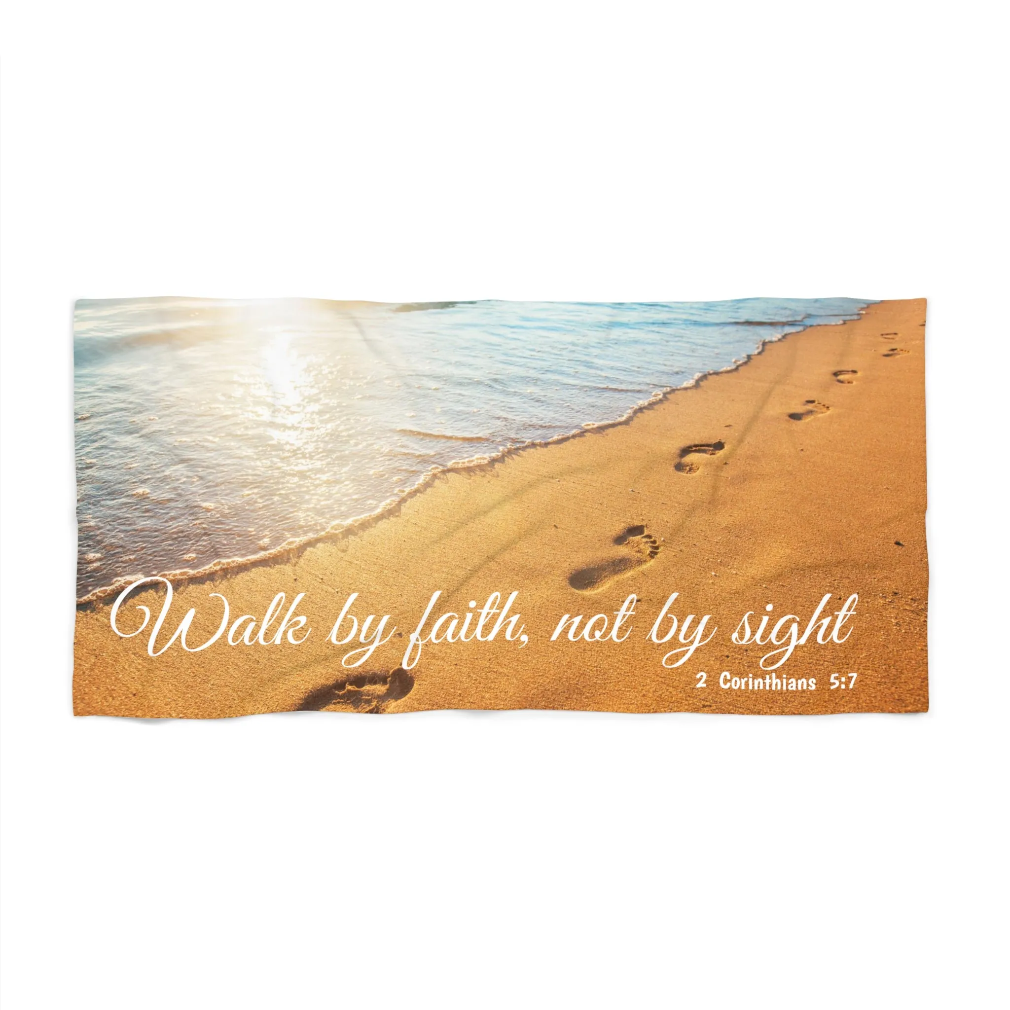 Walk by Faith Beach Towel